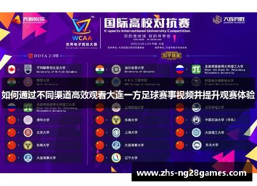 如何通过不同渠道高效观看大连一方足球赛事视频并提升观赛体验