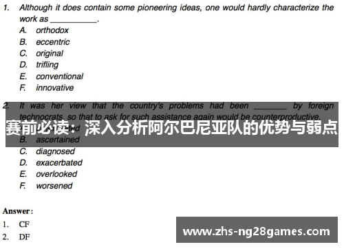 赛前必读:深入分析阿尔巴尼亚队的优势与弱点 赛前必读:深入分析阿尔巴尼亚队的优势与弱点